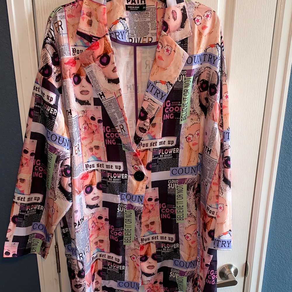 Stylish Graphic Print Women's Jacket